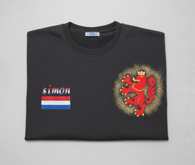 Custom Hand-Painted T-Shirt (Client Gallery / Mode Sur Mesure)